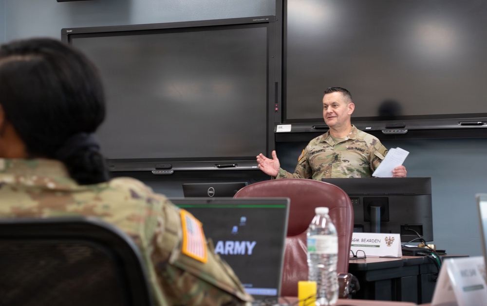 SMA Weimer Engages Future Leaders at the U.S. Army NCO Academy