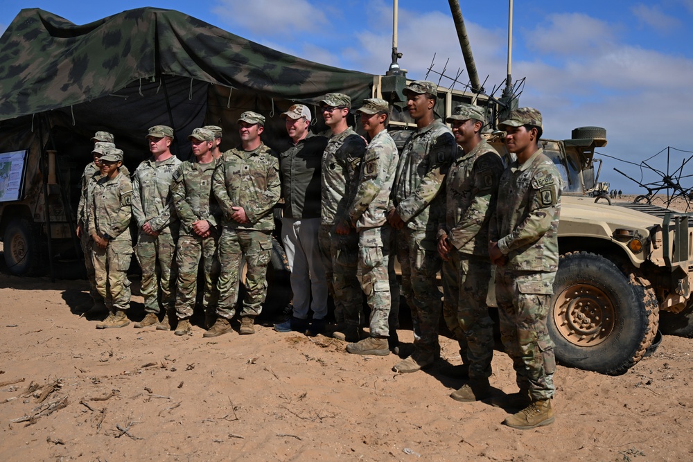 Hon. Dan Driscoll, 26th Secretary of the Army, meets Soldiers, observes emerging technology during African Lion 26 field training exercise
