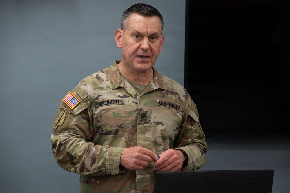 SMA Weimer Engages Future Leaders at the U.S. Army NCO Academy