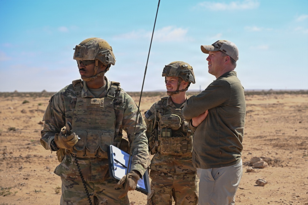 Hon. Dan Driscoll, 26th Secretary of the Army, meets Soldiers, observes emerging technology during African Lion 26 field training exercise