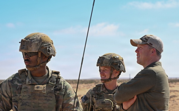 Hon. Dan Driscoll, 26th Secretary of the Army, meets Soldiers, observes emerging technology during African Lion 26 field training exercise
