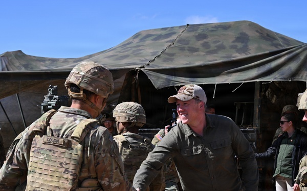 Hon. Dan Driscoll, 26th Secretary of the Army, meets Soldiers, observes emerging technology during African Lion 26 field training exercise
