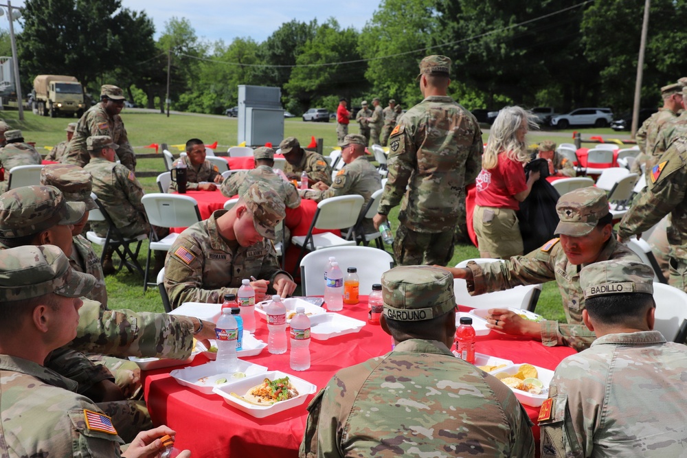 Best Redleg Competitors from 1st Armored Division Artillery during the Opening Ceremony of the 2026 Best Redleg Competition in Fort Sill, Oklahoma