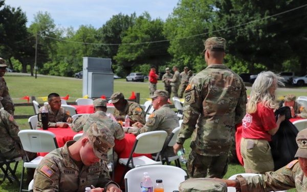 Best Redleg Competitors from 1st Armored Division Artillery during the Opening Ceremony of the 2026 Best Redleg Competition in Fort Sill, Oklahoma