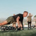 Sgt. Maj. Carlos A. Ruiz conducts physical training aboard MCAGCC