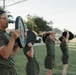 Sgt. Maj. Carlos A. Ruiz conducts physical training aboard MCAGCC