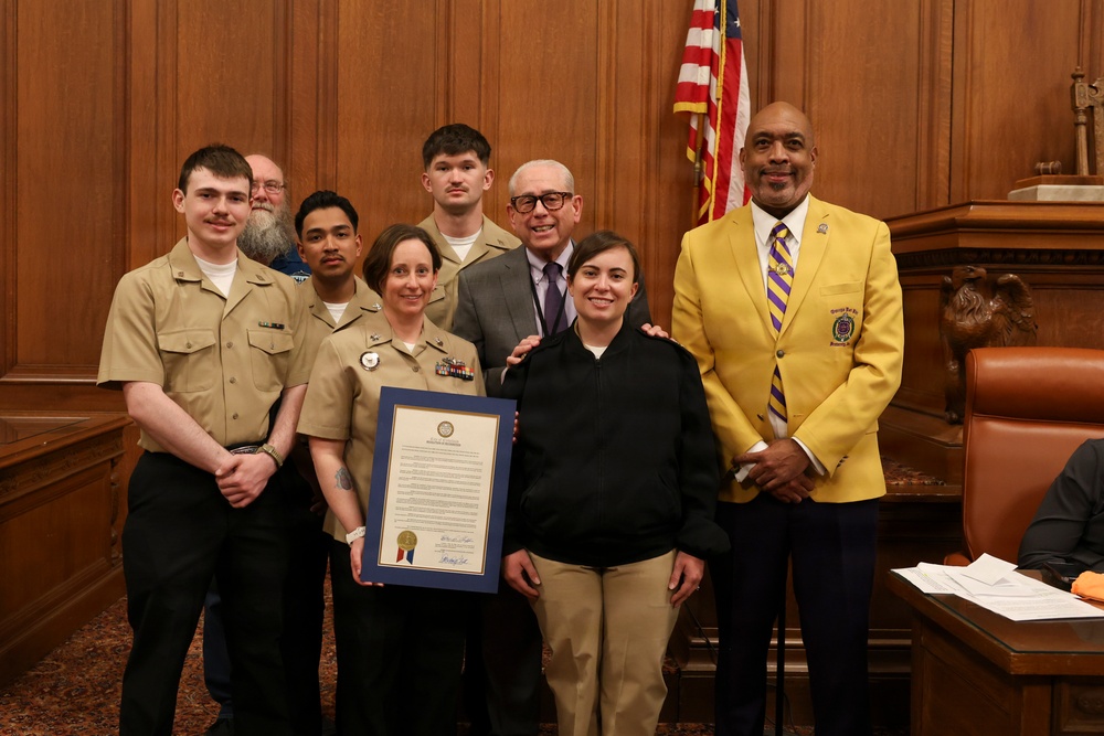 Cleveland City Council Recognizes Future USS Cleveland Crew
