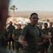 Sgt. Maj. Carlos A. Ruiz conducts physical training aboard MCAGCC