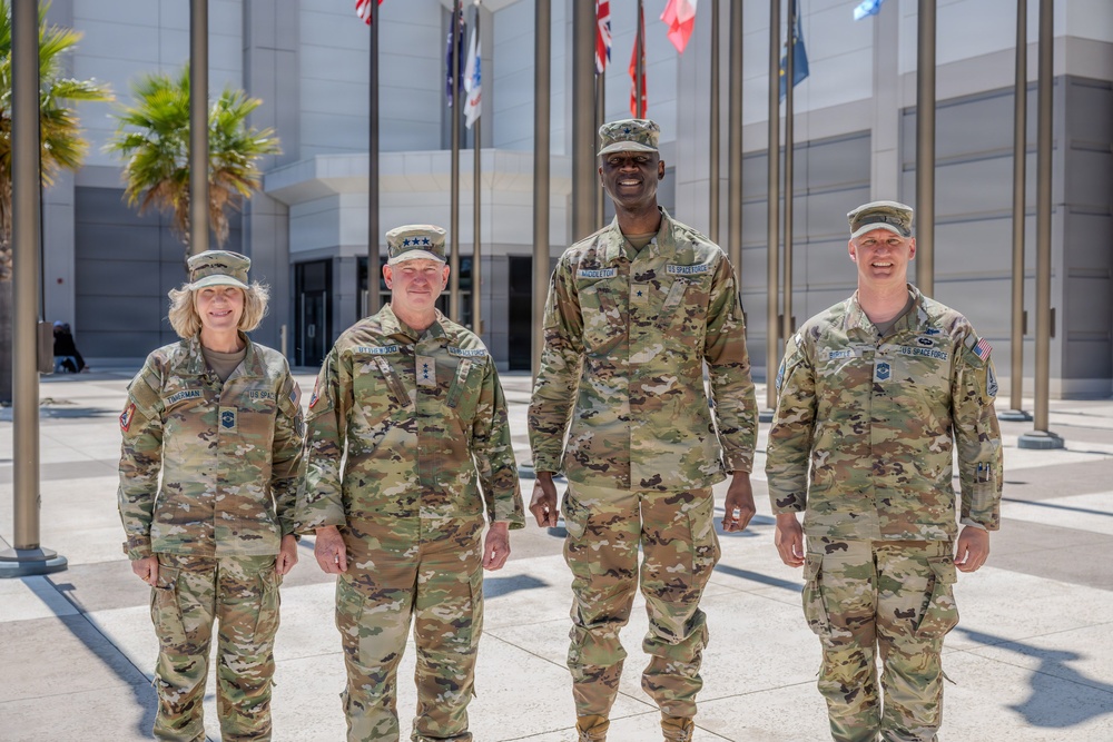 S4S' LTG Bythewood hosts Brig. Gen. Jacob Middleton, USSPACEFOR-EURAF commander