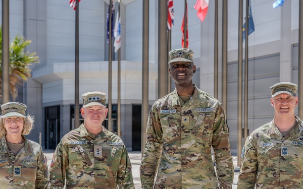 S4S' LTG Bythewood hosts Brig. Gen. Jacob Middleton, USSPACEFOR-EURAF commander