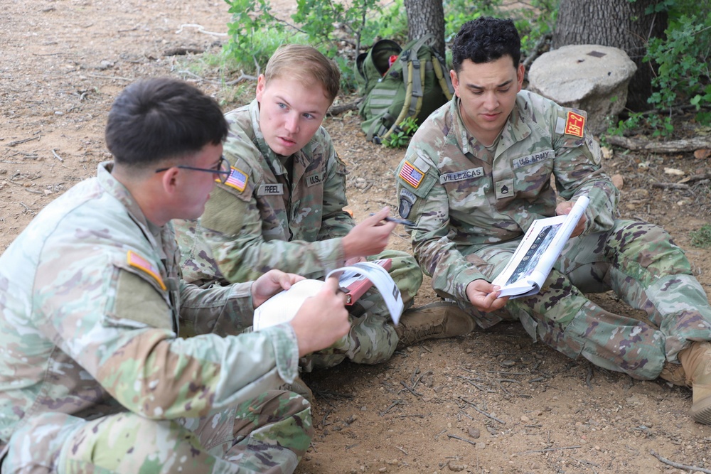 Best Redleg Competitors from 1st Armored Division Artillery complete the foreign vehicle identification lane during the 2026 Best Redleg Competition