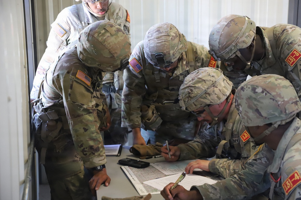 13J Best Redleg Competitors from 1st Armored Division Artillery compete in MOS specific lanes during the 2026 Best Redleg Competition at Fort Sill, Oklahoma