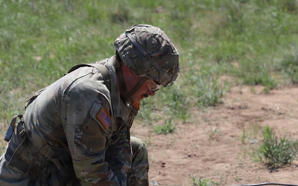 13J Best Redleg Competitors from 1st Armored Division Artillery compete in MOS specific lanes during the 2026 Best Redleg Competition at Fort Sill, Oklahoma