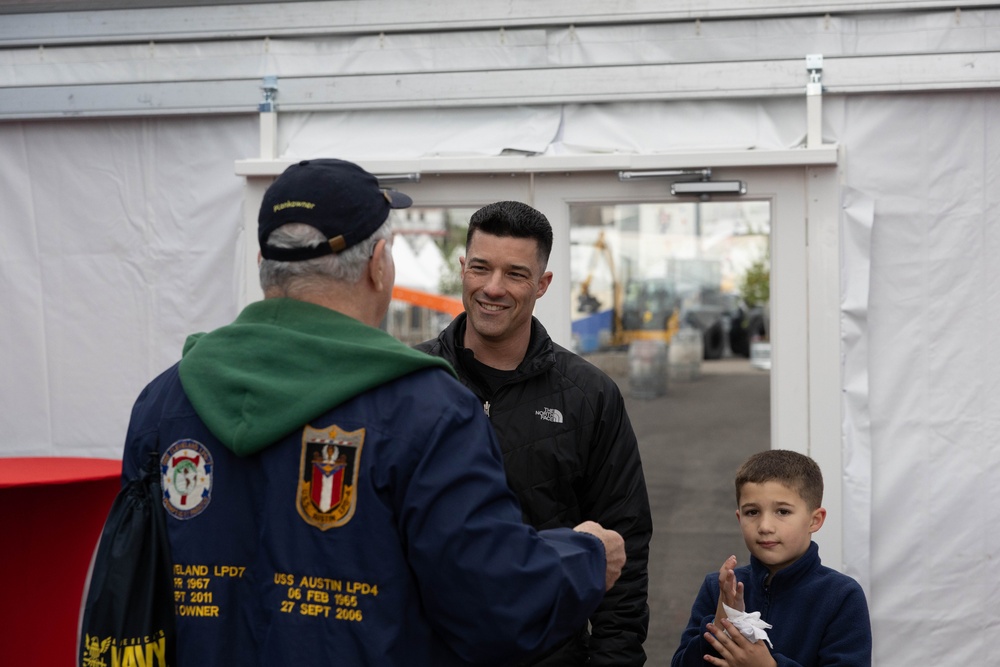 USS Cleveland (LCS 31) Sailors and Family Reunion