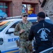 Tennessee National Guard Soldiers assigned to the Memphis Safe Task Force conduct a safety patrol of Beale Street