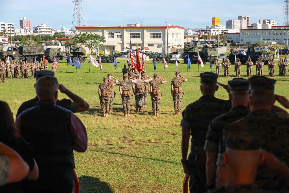 U.S. Marines With 3rd Battalion, 12th Marine Regiment Participate in a Change of Command Ceremony