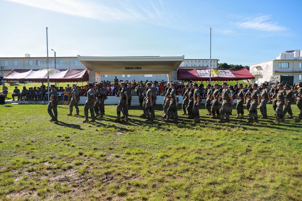 U.S. Marines With 3rd Battalion, 12th Marine Regiment Participate in a Change of Command Ceremony