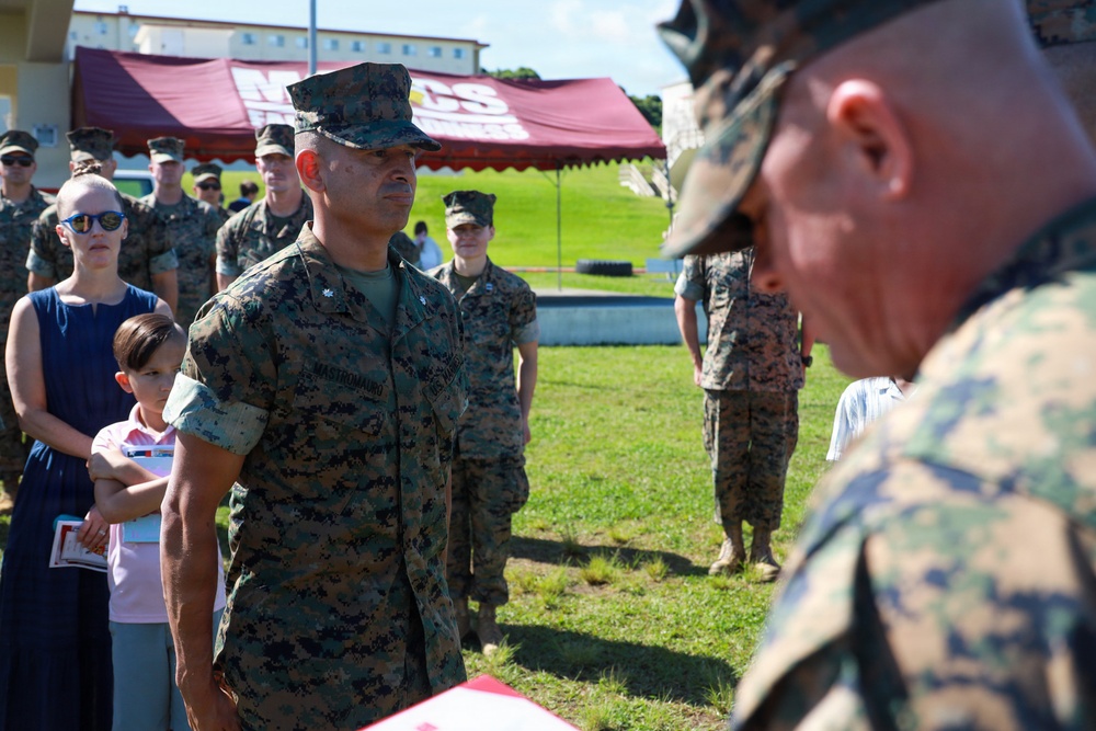 U.S. Marines With 3rd Battalion, 12th Marine Regiment Participate in a Change of Command Ceremony
