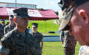 U.S. Marines With 3rd Battalion, 12th Marine Regiment Participate in a Change of Command Ceremony