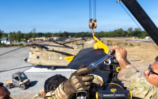 Salaknib 2026: Task Force Saber conducts CH-47 Chinook Maintenance