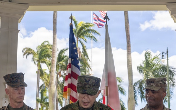 U.S., JGSDF commanders formalize agreements during ceremony