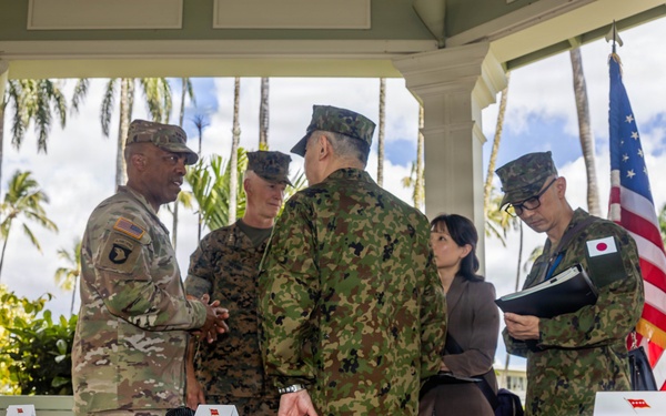 U.S., JGSDF commanders formalize agreements during ceremony