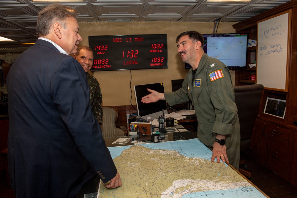 Nimitz Hosts Brazilian Distinguished Visitors
