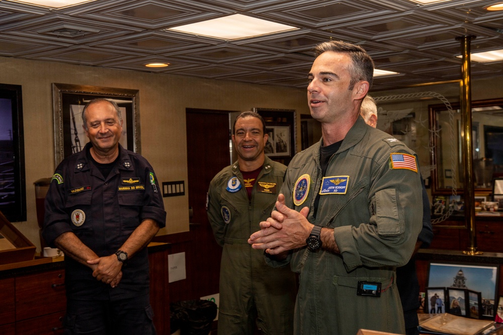 Nimitz Hosts Brazilian Distinguished Visitors