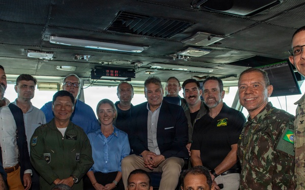 Nimitz Hosts Brazilian Distinguished Visitors