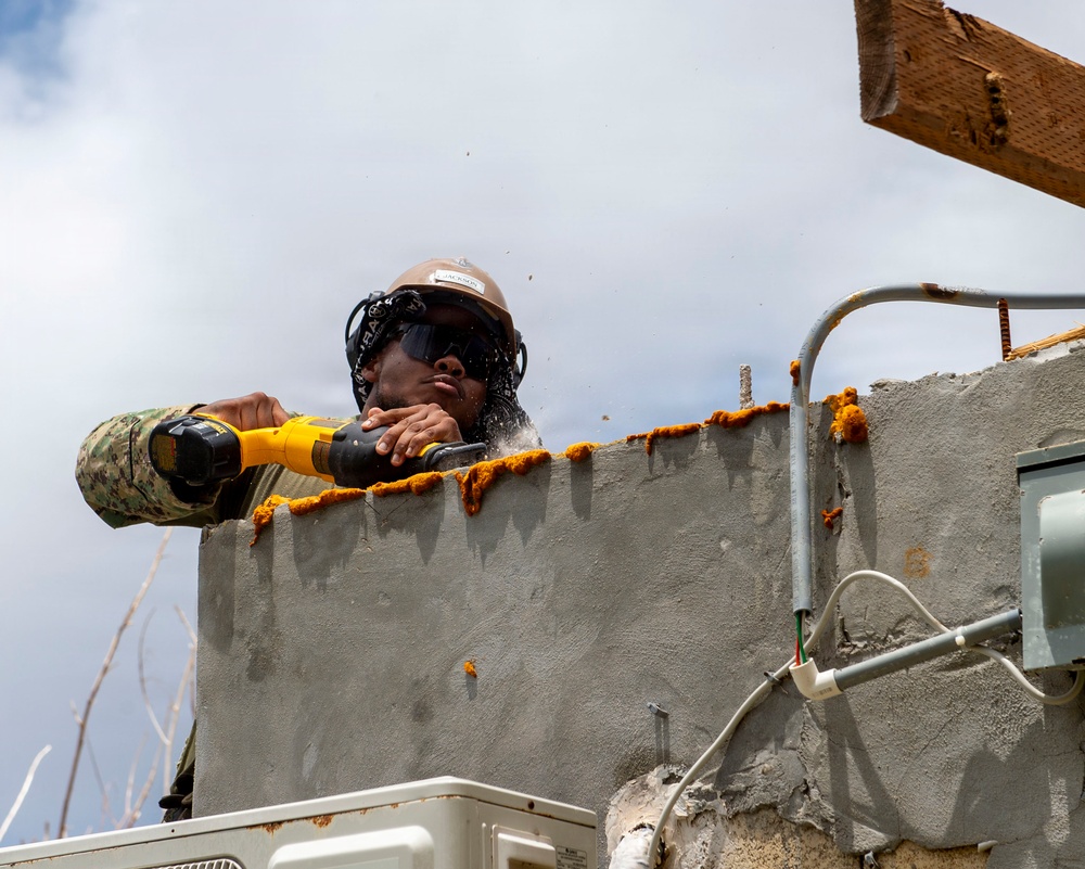 U.S. Armed Forces Help Rebuild Saipan After Sinlaku
