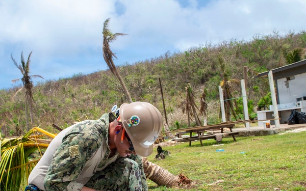 U.S. Armed Forces Help Rebuild Saipan After Sinlaku