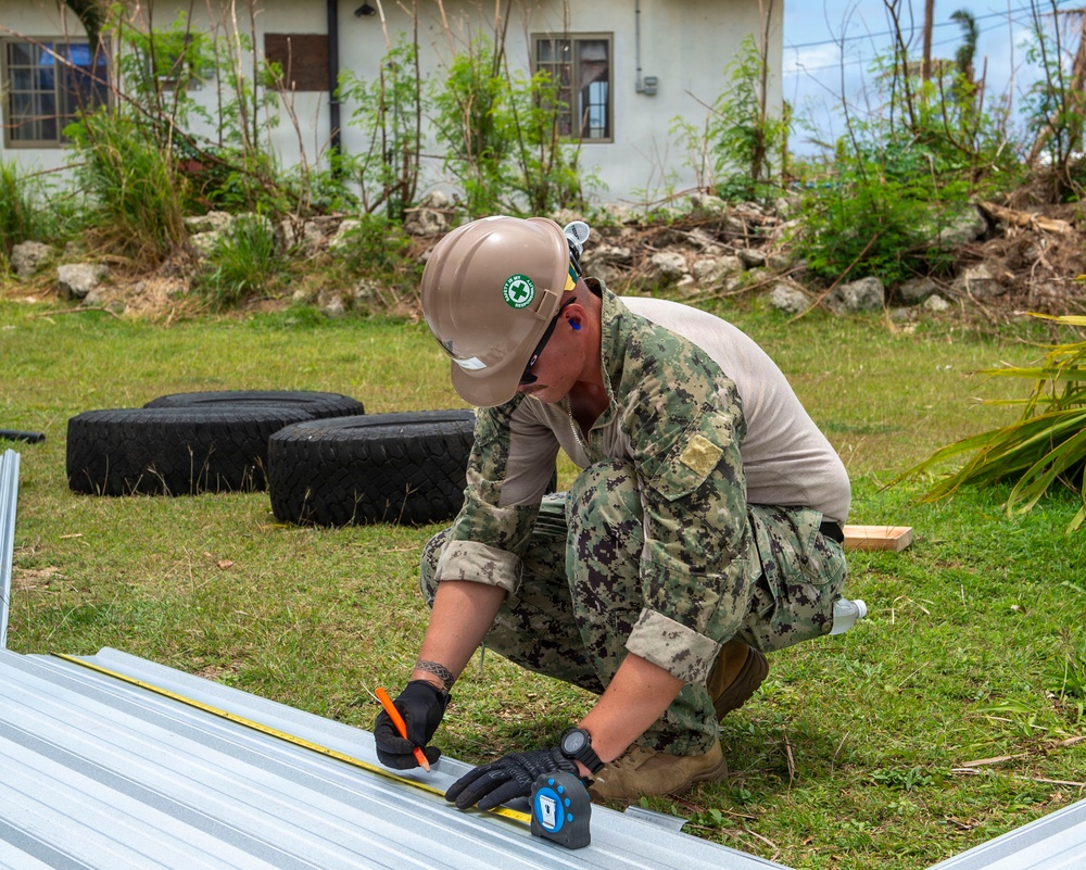 U.S. Armed Forces Help Rebuild Saipan After Sinlaku