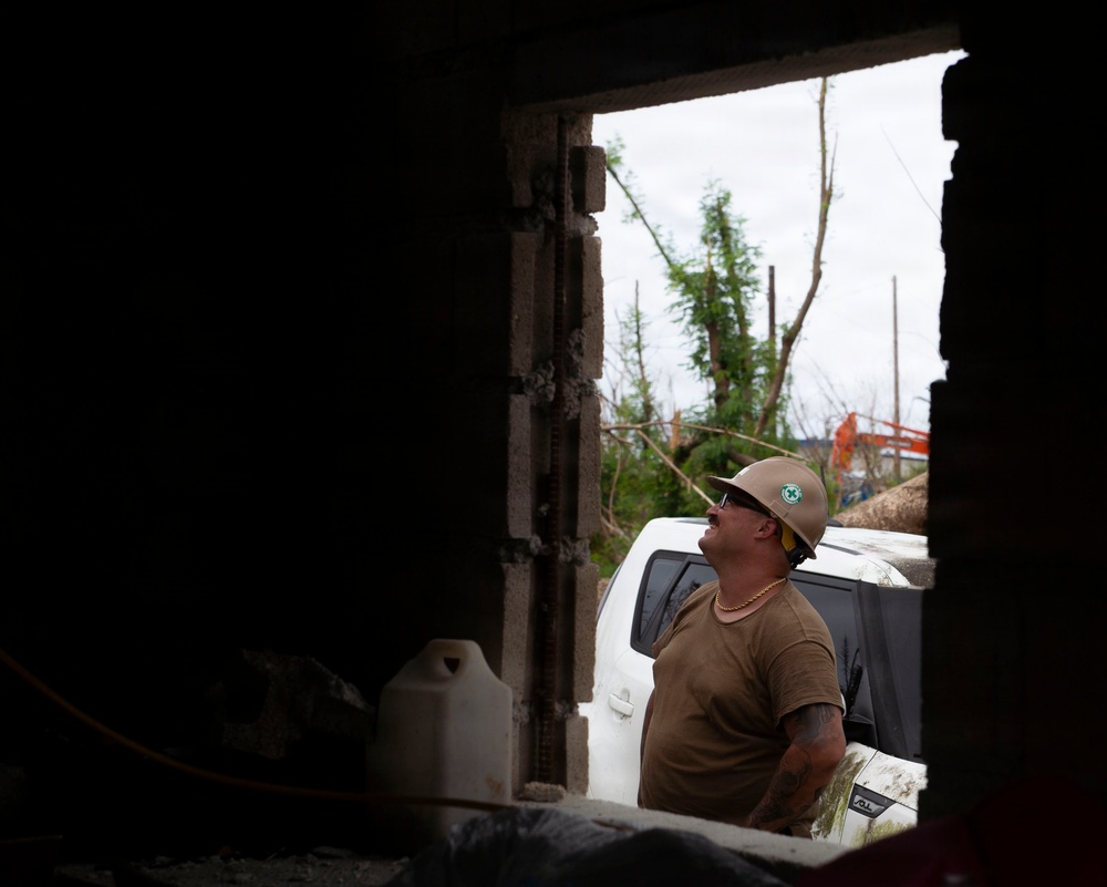 U.S. Armed Forces Help Rebuild Saipan After Sinlaku