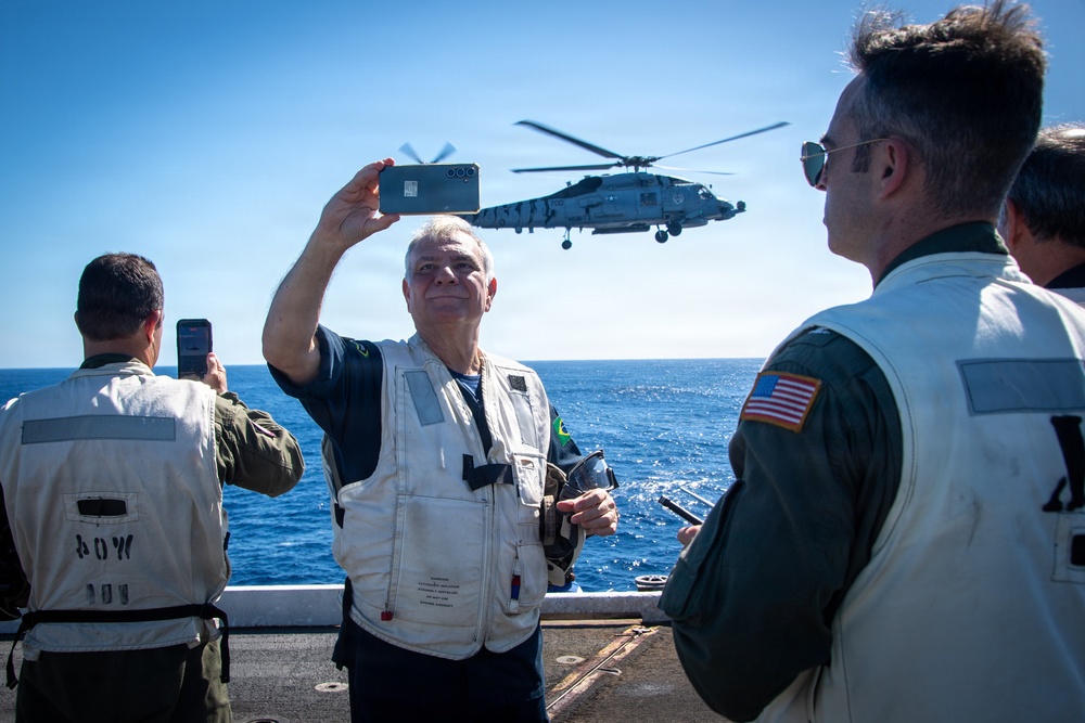 Nimitz Hosts Brazilian Distinguished Visitors