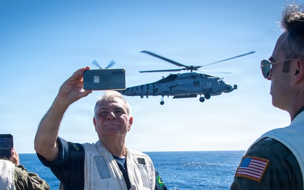 Nimitz Hosts Brazilian Distinguished Visitors