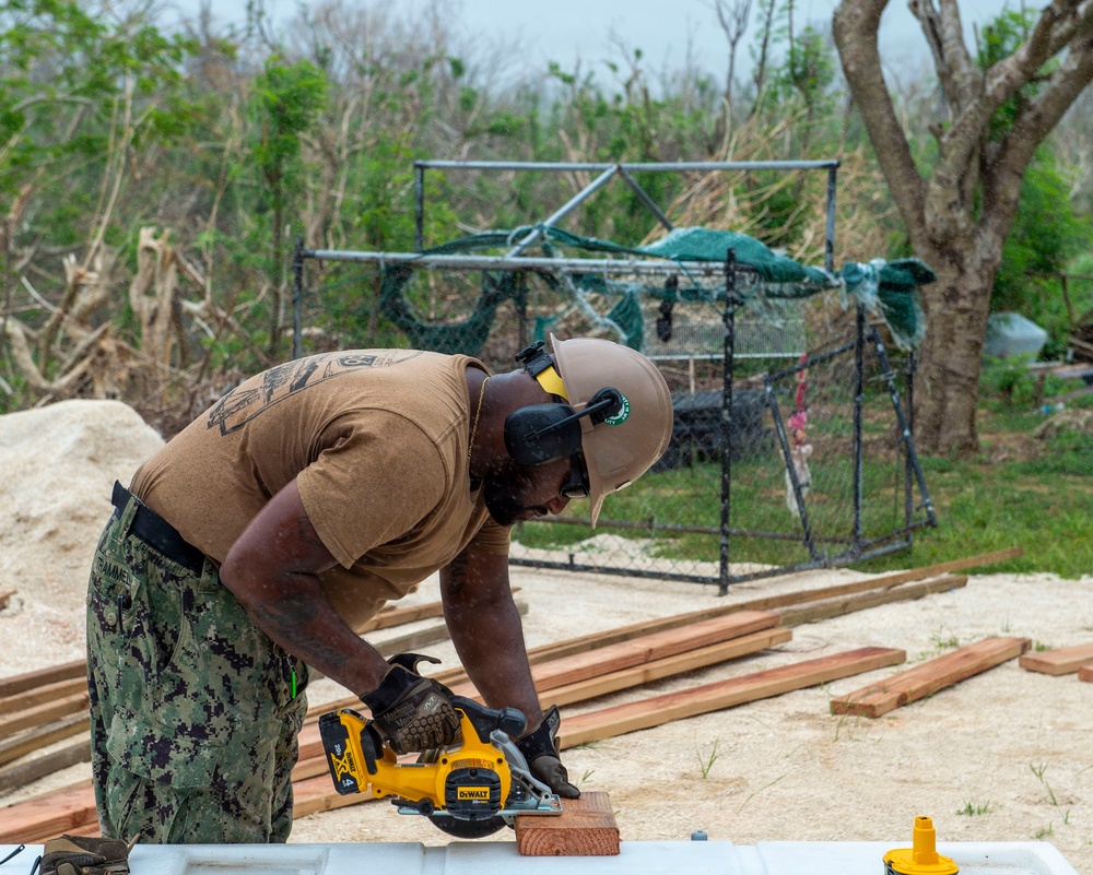 U.S. Armed Forces Help Rebuild Saipan After Sinlaku