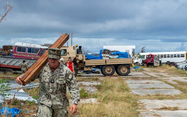 U.S. Armed Forces Help Rebuild Saipan After Sinlaku