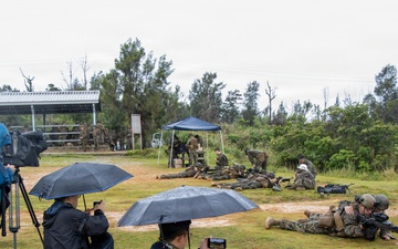 Kaiju Rain 26: 7th Communication Battalion Marines demonstrate training to local media