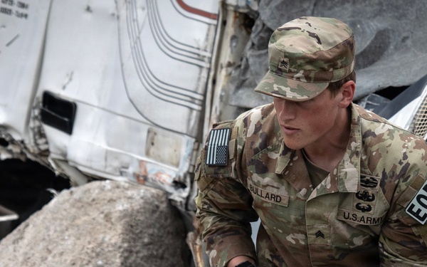 KFOR EOD Soldiers employ Talon 3 robot during training at Camp Novo Selo