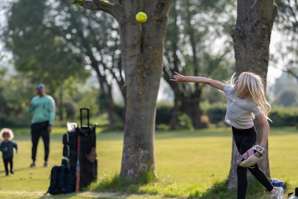 Team Mildenhall joins local community for sports exchange