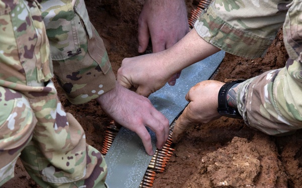 KFOR Explosive Ordnance Disposal Soldiers conduct demolition operations