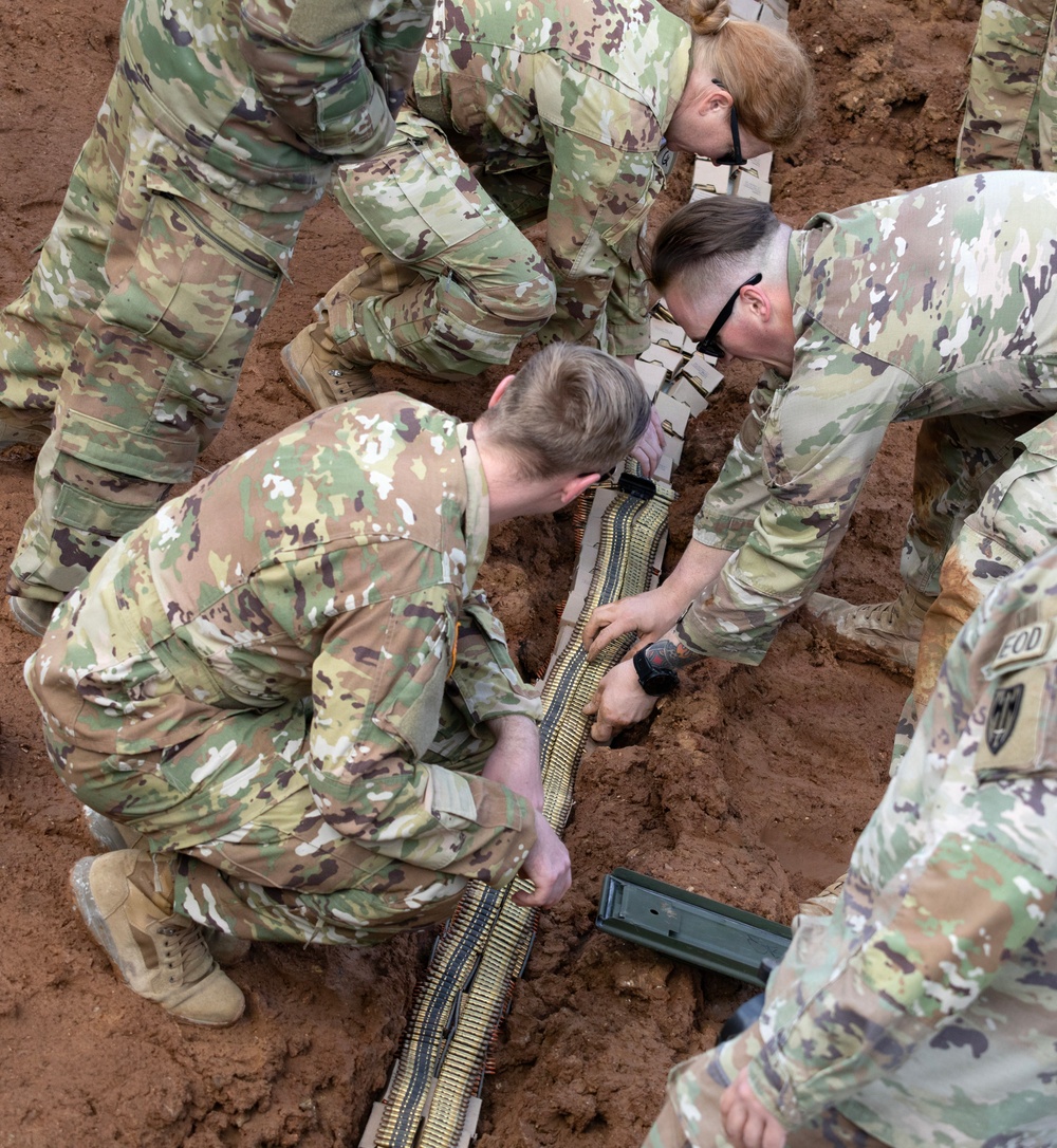 KFOR Explosive Ordnance Disposal Soldiers conduct demolition operations