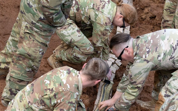 KFOR Explosive Ordnance Disposal Soldiers conduct demolition operations