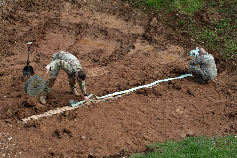KFOR Explosive Ordnance Disposal Soldiers conduct demolition operations