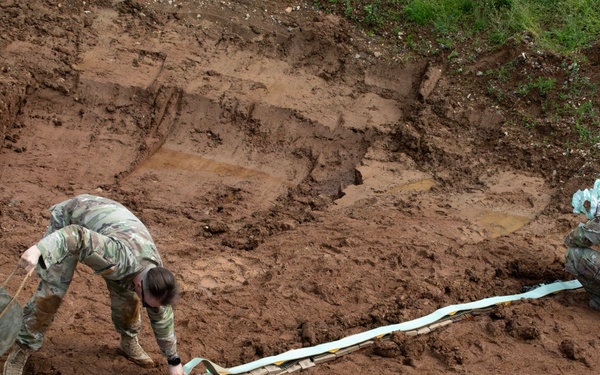 KFOR Explosive Ordnance Disposal Soldiers conduct demolition operations
