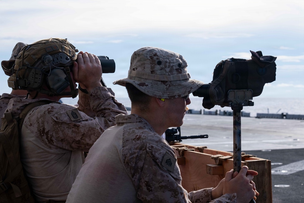 DVIDS - Images - 11th MEU Conducts Marksmanship Training Aboard USS ...