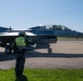 German air force teams perform rapid "hot pit" refueling for U.S. F-16s at Nörvenich Air Base