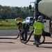 German air force teams perform rapid "hot pit" refueling for U.S. F-16s at Nörvenich Air Base