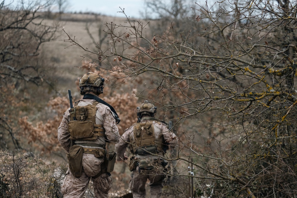 Recon Marines display lethality during bilateral training in France