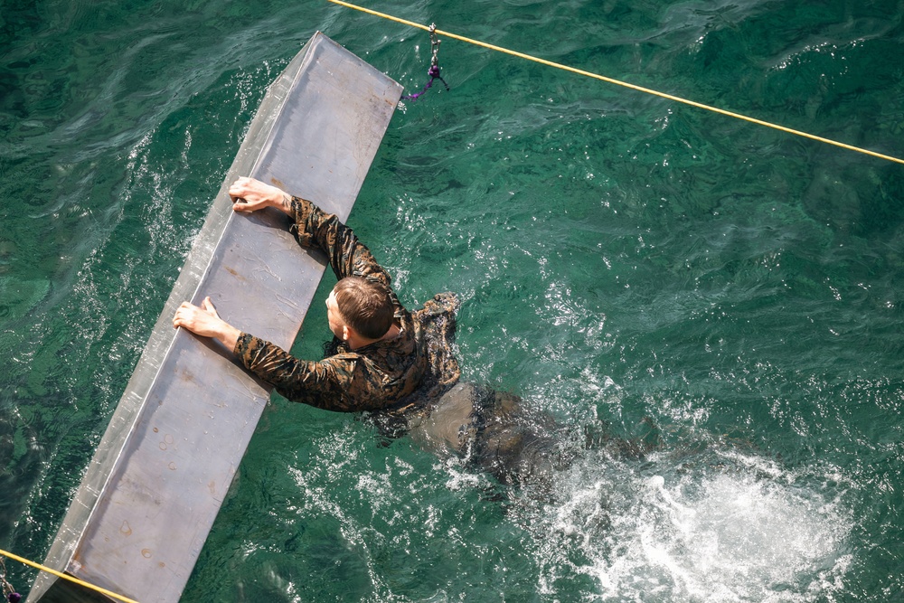 Recon Marines show capabilities, resilience on amphibious obstacle courses in France
